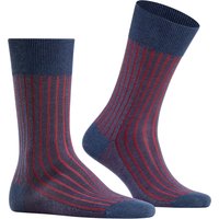 Falke Herren Socken blau Baumwolle Gestreift von Falke