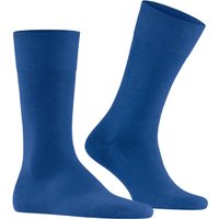 Falke Herren Socken blau Schur-Wolle unifarben von Falke