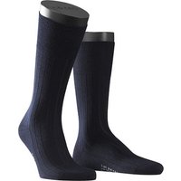 Falke Herren Socken blau Kaschmir unifarben von Falke