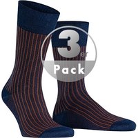 Falke Herren Socken braun Baumwolle Gestreift von Falke