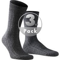 Falke Herren Socken grau Schur-Wolle unifarben von Falke