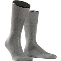 Falke Herren Socken grau Baumwolle unifarben von Falke