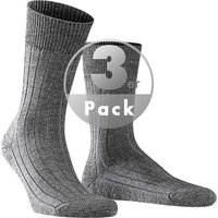 Falke Herren Socken grau Schur-Wolle unifarben von Falke