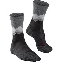 Falke Herren Socken grau Wolle Gemustert von Falke