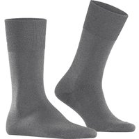 Falke Herren Socken grau Baumwolle unifarben von Falke