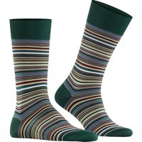 Falke Herren Socken grün Baumwolle Gestreift von Falke