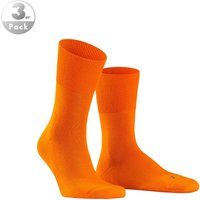 Falke Herren Socken orange Baumwolle unifarben von Falke