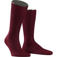 Falke Herren Socken rot Merinowolle unifarben von Falke