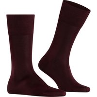 Falke Herren Socken rot Baumwolle unifarben von Falke