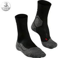 Falke Herren Socken schwarz Mikrofaser unifarben von Falke