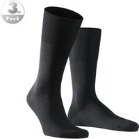 Falke Herren Socken schwarz Merinowolle unifarben von Falke