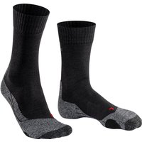 Falke Herren Socken schwarz Merinowolle unifarben von Falke