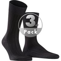 Falke Herren Socken schwarz Baumwolle unifarben von Falke