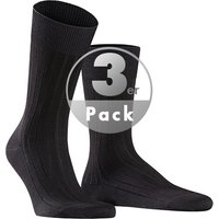 Falke Herren Socke schwarz Baumwolle & Mix unifarben von Falke