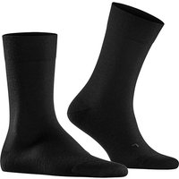 Falke Herren Socken schwarz Merinowolle unifarben von Falke