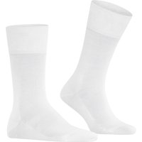 Falke Herren Socken weiß Baumwolle unifarben von Falke