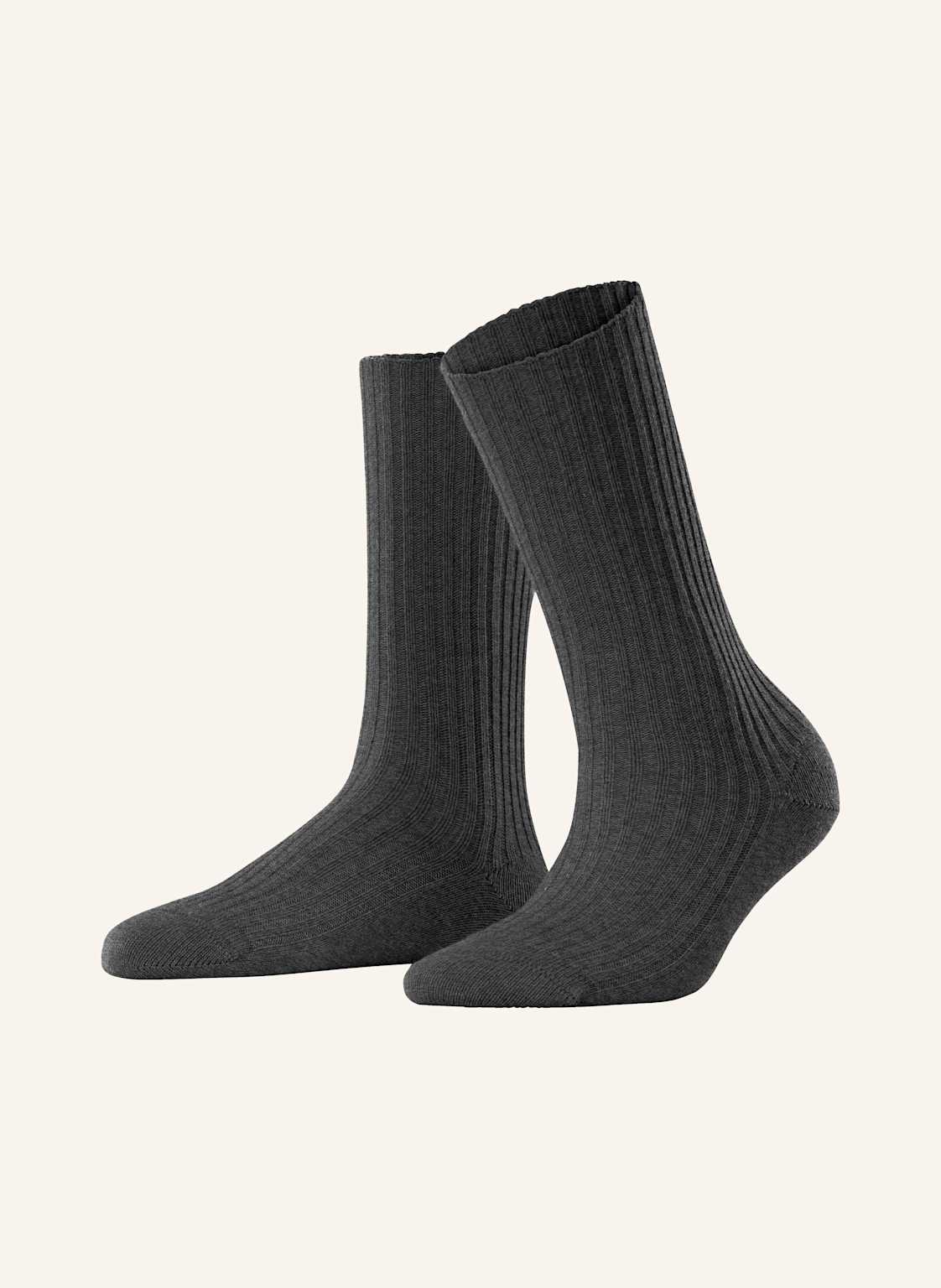 Falke Strümpfe Cosy Wool Boot Mit Merinowolle grau von Falke