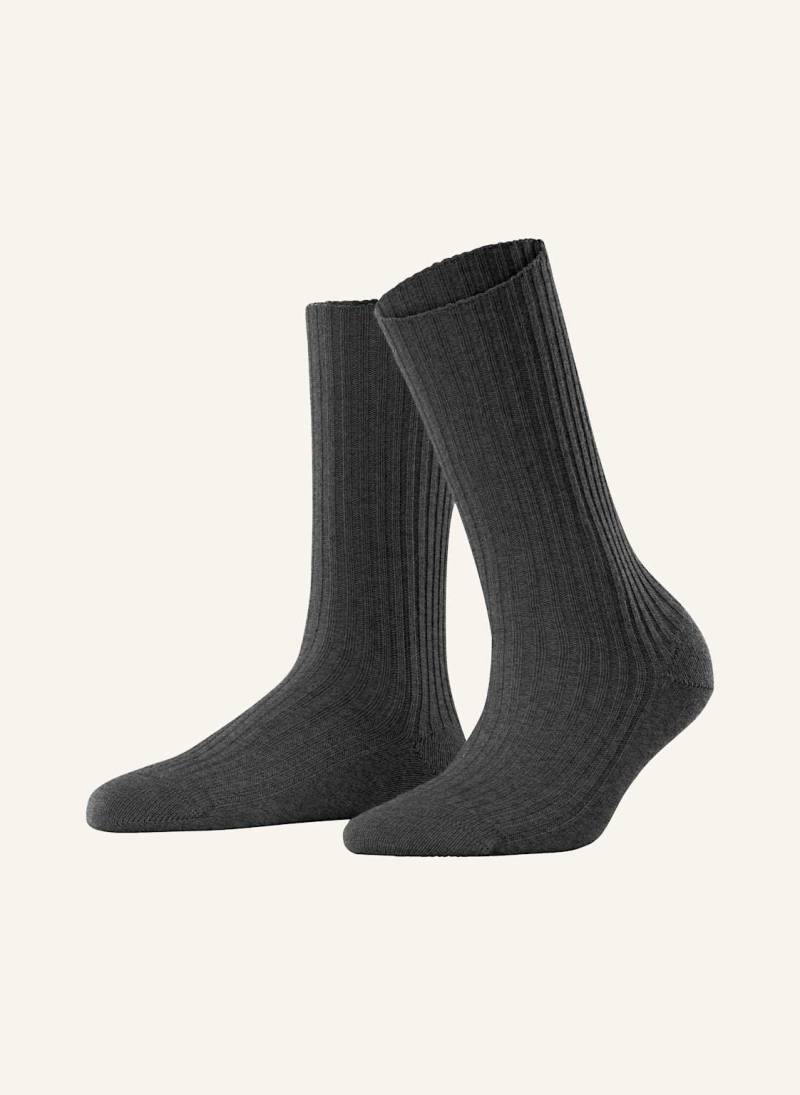 Falke Strümpfe Cosy Wool Boot Mit Merinowolle grau von Falke