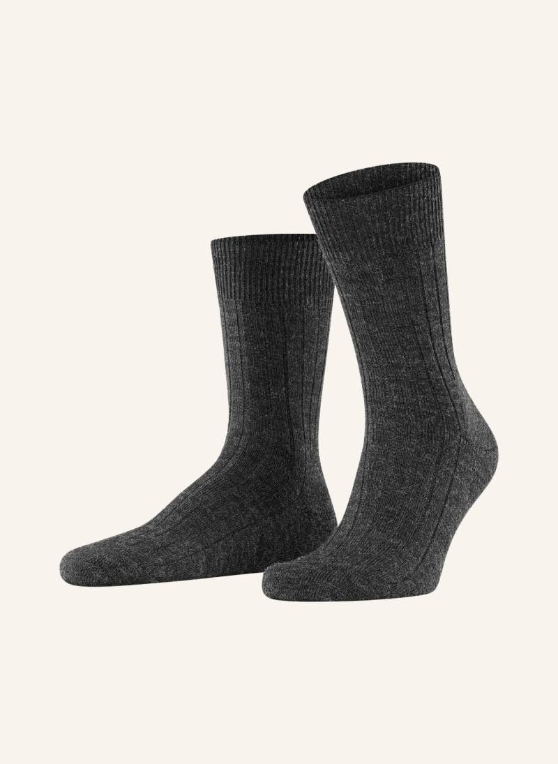 Falke Strümpfe Teppich Im Schuh Aus Merinowolle grau von Falke