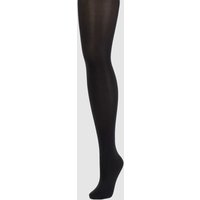 Falke Strumpfhose mit transparentem Design Modell 'SEIDENGLATT' in Black, Größe S von Falke