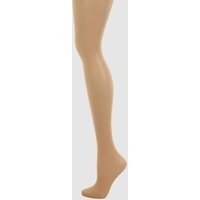 Falke Strumpfhose mit Stretch-Anteil - 20 DEN Modell 'Matt Deluxe' in Beige, Größe S/M von Falke