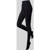 Falke Strumpfhose mit Strukturmuster Modell 'Family' in Dunkelblau, Größe 38-40 von Falke