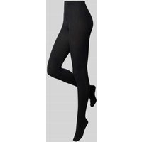 Falke Strumpfhose mit Strukturmuster Modell 'Family' in Dunkelgrau, Größe 40-42 von Falke