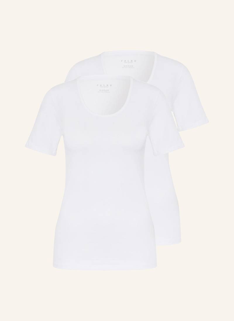 Falke 2er-Pack T-Shirts Daily Comfort weiss von Falke