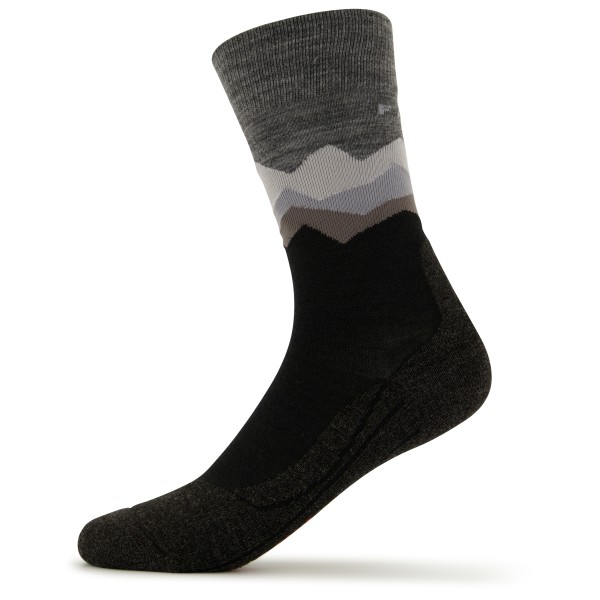 Falke - TK2 Crest - Wandersocken Gr 42-43 schwarz von Falke