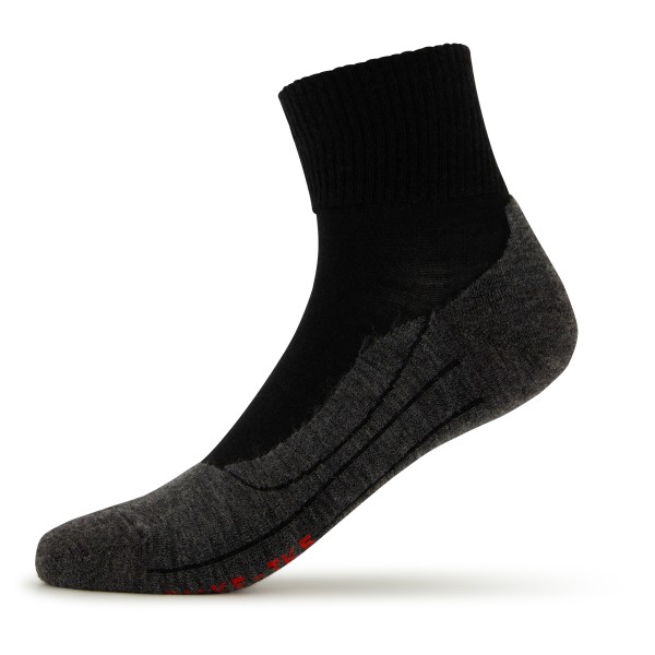 Falke - TK5 Wool Short - Wandersocken Gr 46-48 schwarz von Falke