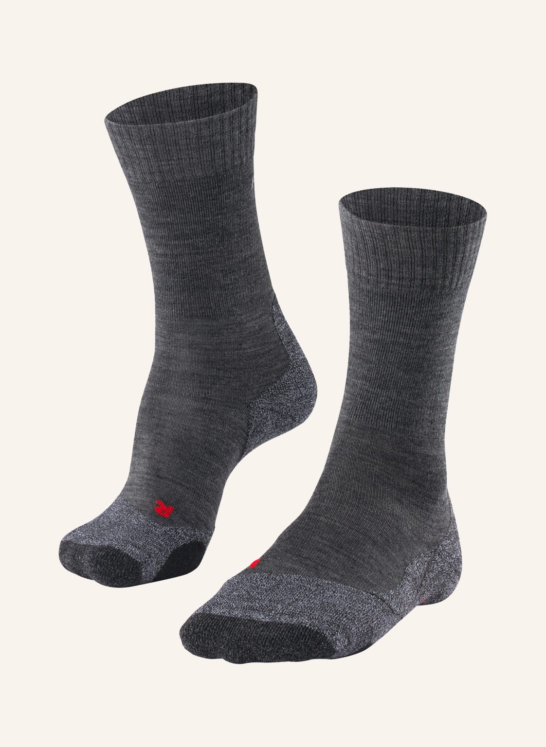Falke Trekking-Socken tk2 Mit Merinowolle grau Falke Trekking-Socken tk2 Mit Merinowolle grau von Falke