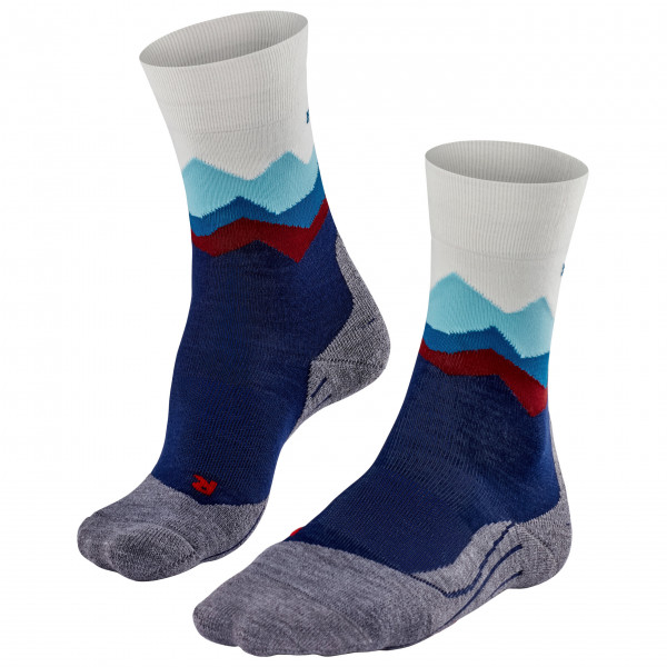 Falke - Women's TK2 Crest - Wandersocken Gr 37-38 blau/grau von Falke