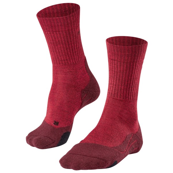 Falke - Women's TK2 Wool - Wandersocken Gr 37/38 rot von Falke