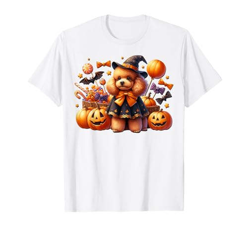 White Halloween Must Haves for Girls and Women Mini Poodle T-Shirt White Halloween Must Haves for Girls and Women Mini Poodle T-Shirt von Fall And Halloween Poodle Gifts For Poodle Lovers