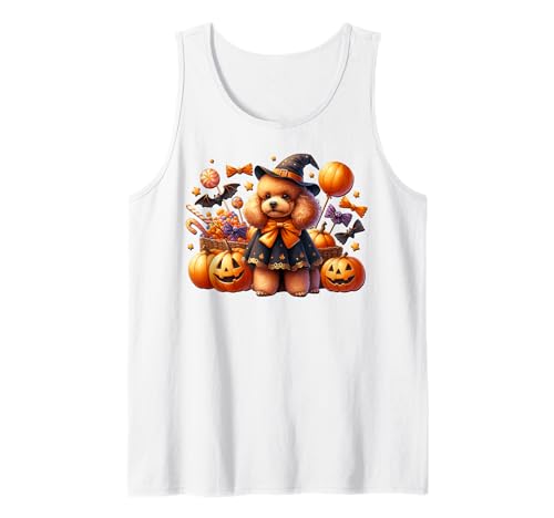 White Halloween Must Haves for Girls and Women Mini Poodle Tank Top White Halloween Must Haves for Girls and Women Mini Poodle Tank Top von Fall And Halloween Poodle Gifts For Poodle Lovers