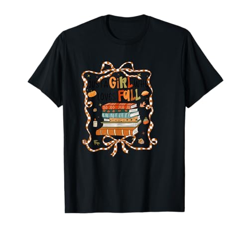 Herbstliche Herbstästhetik für Mädchen, gemütliche Bücher T-Shirt Herbstliche Herbstästhetik für Mädchen, gemütliche Bücher T-Shirt von Fall Autumn Aesthetic Cozy Reading