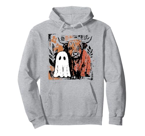 Süßer Herbst Highland Kuh Geist Halloween Gruselig für Männer Frauen Pullover Hoodie Süßer Herbst Highland Kuh Geist Halloween Gruselig für Männer Frauen Pullover Hoodie von Fall Autumn Costume for Women Men Girls Boys