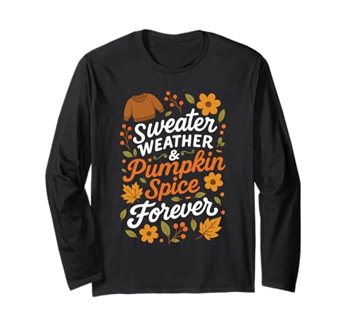 Pumpkin Spice Shirt Damen Latte Herbst Pullover Wetter Langarmshirt Pumpkin Spice Shirt Damen Latte Herbst Pullover Wetter Langarmshirt von Fall Autumn Pumpkin Spice Shirt Women Tee Shirt