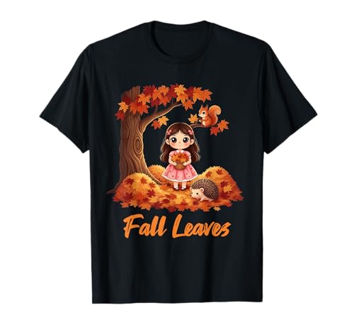 Herbst Herbst Blätter Baum und Wald Kreaturen Männer Frauen Kinder T-Shirt Herbst Herbst Blätter Baum und Wald Kreaturen Männer Frauen Kinder T-Shirt von Fall Autumn Season Scenes Red Orange Brown Leaves
