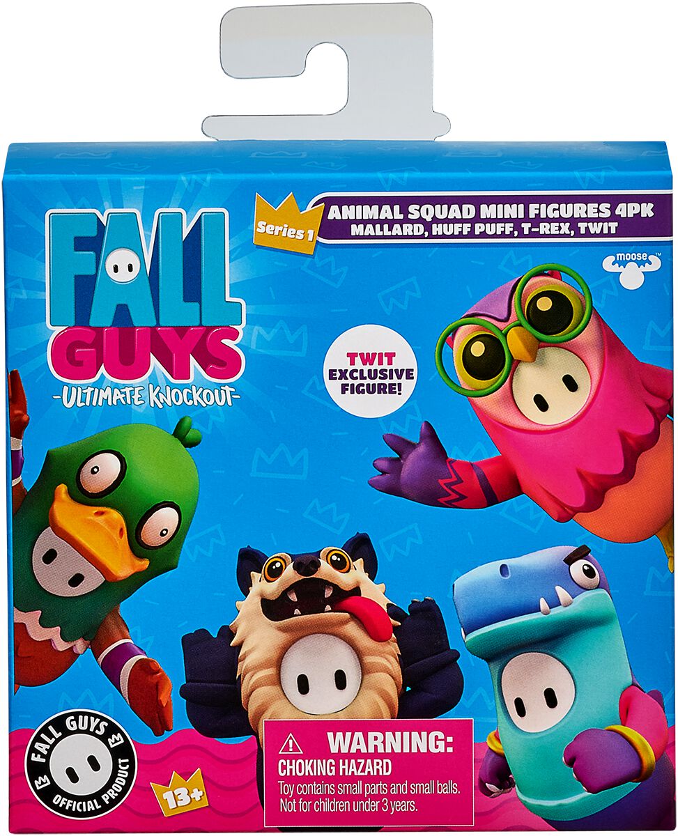 Fall Guys Mini-Figuren 4-er Set Animal-Squad Actionfigur multicolor von Fall Guys