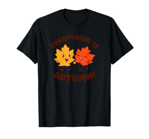 Alles ist Herbst Frohe Herbsternte Kinder Herbst T-Shirt von Fall Harvest Festival Novelty Apparel