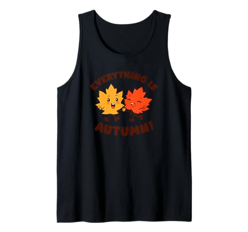 Alles ist Herbst Frohe Herbsternte Kinder Herbst Tank Top von Fall Harvest Festival Novelty Apparel