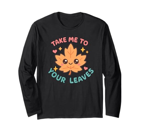 Bring Mich zu deinen Blättern Fröhliche Herbsternte für Kinder, Herbst Langarmshirt von Fall Harvest Festival Novelty Apparel