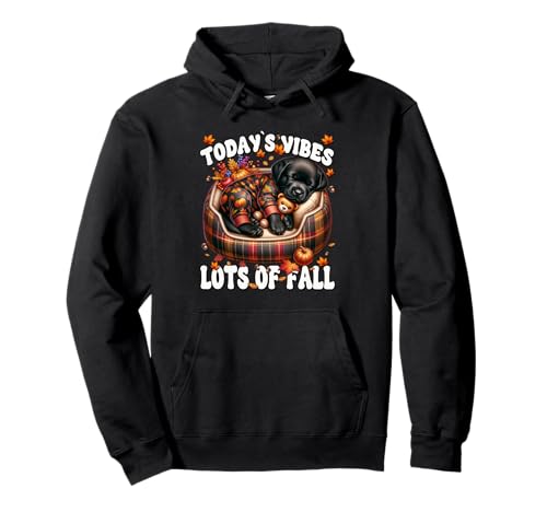 Fall Saying for Women with Black Labrador Retriever Puppy Pullover Hoodie von Fall Labrador Gifts For Black Labrador Dog Lovers
