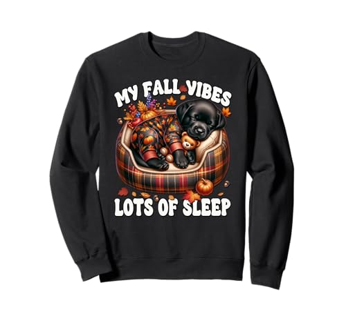 Labrador Mom Graphic for Women Funny Autumn-Sayings for Fall Sweatshirt von Fall Labrador Gifts For Black Labrador Dog Lovers