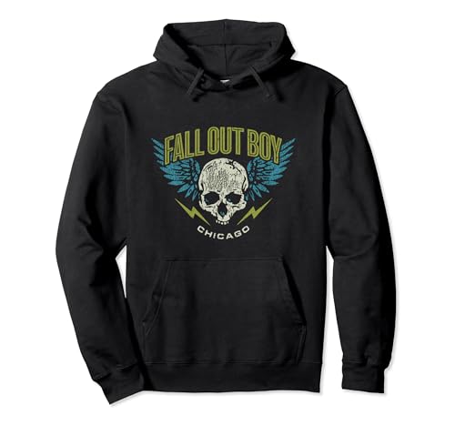 Fall Out Boy - Geflügelter Totenkopf Pullover Hoodie von Fall Out Boy