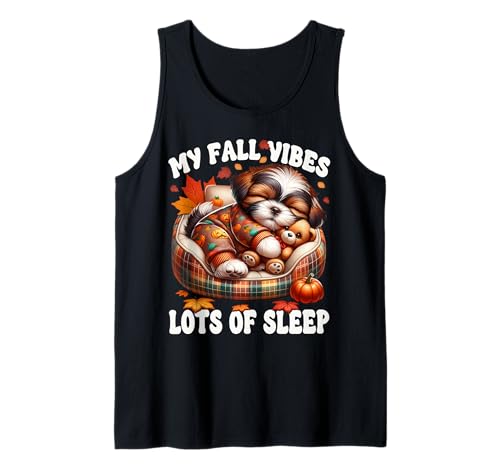 Mai-Shi Dog Graphic Women Funny Fall Saying for Shih Tzu Mom Tank Top von Fall Puppy Mom And Shih Tzu Gifts For Dog Lovers
