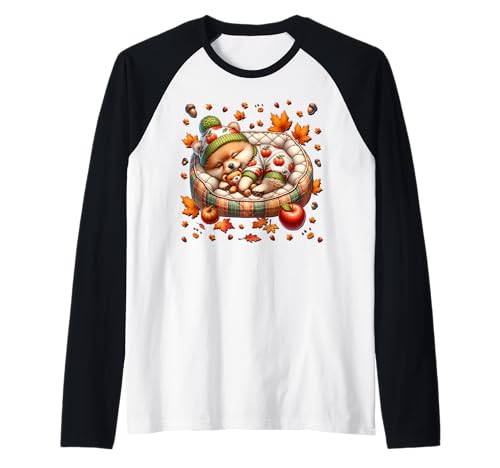 Cute Fall Accessories for Women and Girls Autumn Pomeranian Raglan Cute Fall Accessories for Women and Girls Autumn Pomeranian Raglan von Fall Puppy Pomeranian Gifts For Pomeranian Lovers