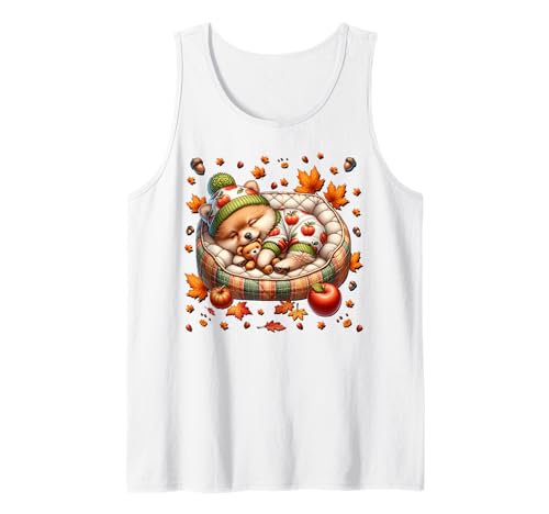 Cute Fall Accessories for Women and Girls Autumn Pomeranian Tank Top Cute Fall Accessories for Women and Girls Autumn Pomeranian Tank Top von Fall Puppy Pomeranian Gifts For Pomeranian Lovers