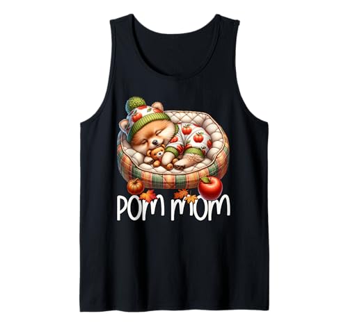Pomeranian Dog Graphic for Women Who Loves Fall Cute Pom Mom Tank Top Pomeranian Dog Graphic for Women Who Loves Fall Cute Pom Mom Tank Top von Fall Puppy Pomeranian Gifts For Pomeranian Lovers